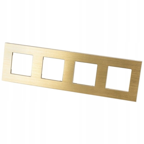 Aluminium-Vierfachrahmen Gold Für Module