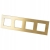 Aluminium-Vierfachrahmen Gold Für Module