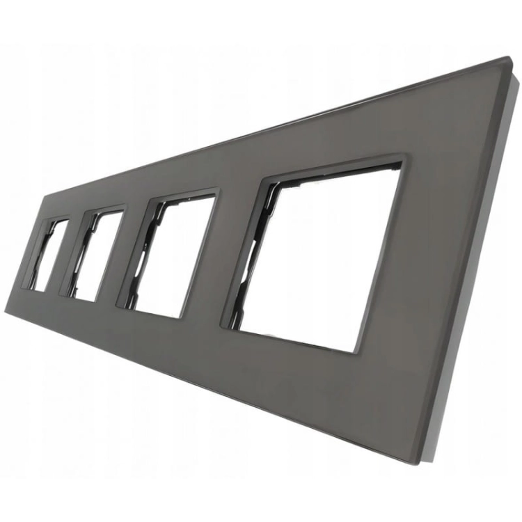 Glasrahmen Vierfach Grau Für Module MIUUN