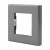 Doppel-Wechselschalter Grau Set Mit PVC-Rahmen