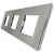 Dreifachrahmen Aluminium Dreifach Silber