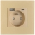 Steckdose Mit Erdungsstift Glas Gold + Doppelte USB-Ladesteckdose 20W Typ A+C MIUUN