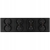 Vierfach-Steckdose Schwarz Set PVC-Vierfachrahmen 4 X Doppelsteckdose