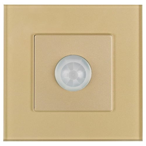 PIR-Bewegungsmelder Mit Dämmerungssensor Glas Gold MIUUN