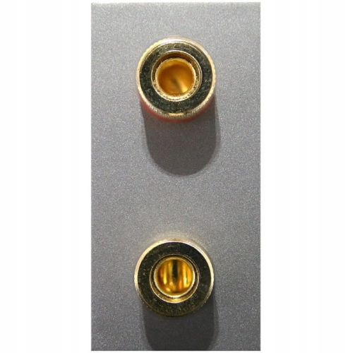 Modul Lautsprecherdose Stereo Grau Für Rahmen