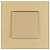 Kreuzschalter Einfach Glas Gold