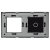 Rahmen Touchpanel Doppelt 1+S Glas Schwarz