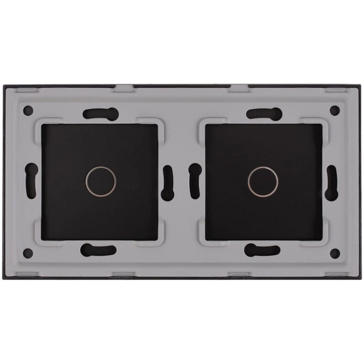 Rahmen Touch-Panel Doppelt 1+1 Glas Schwarz