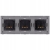 Dreifach-Steckdose Gold Set PCV-Dreifachrahmen Und 3 X Einzelsteckdose