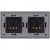 Doppelsteckdose Grau Set PVC-Doppelrahmen Und 2 X Einzelsteckdose
