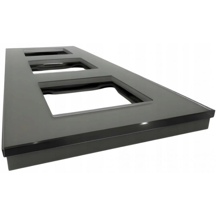 Glasrahmen Dreifach Grau Für Module MIUUN