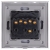 Lichtschalter Dreifach Glas Gold