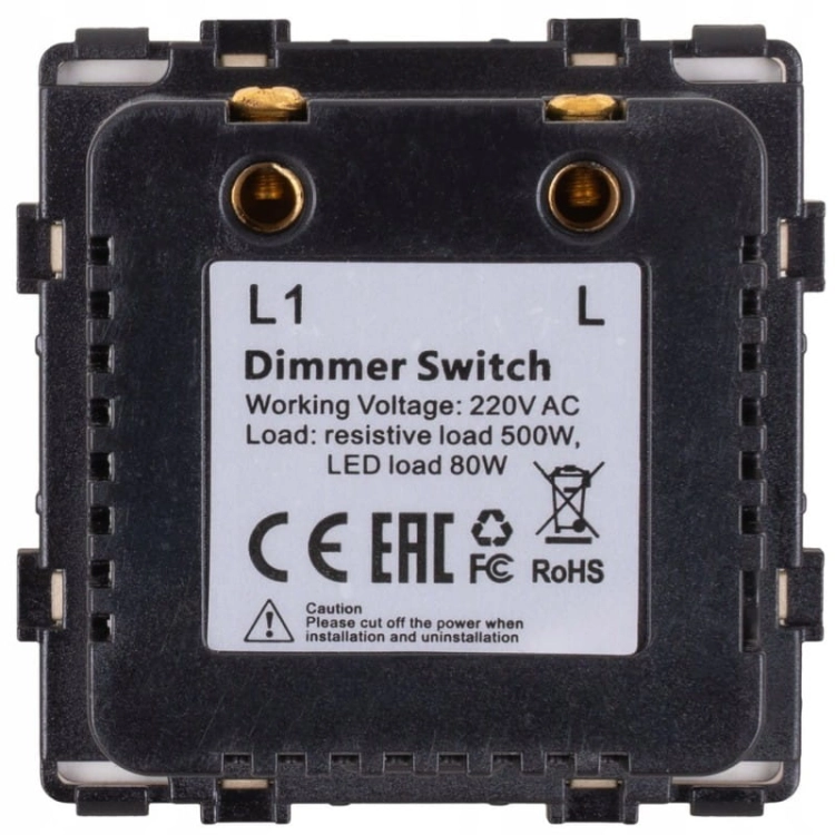 Modul Schalter Drehdimmer Für Licht Gold Für Rahmen