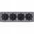 Schuko-Vierfachsteckdose Schwarz PVC-Vierfachrahmen Und 4 X Steckdose
