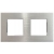 Doppelrahmen Aluminium Silber