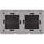 Rahmen Touch-Panel Doppelt 3+3 Glas Schwarz