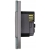 Steckdose Mit Erdungsstift Glas Grau + Doppel-USB-Ladesteckdose 20W Typ A+C