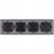 Vierfach-Steckdose Grau Erdungsstift Set PVC-Vierfachrahmen 4 X Doppelsteckdose
