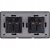 Doppelsteckdose Schuko Grau Set PCV-Doppelrahmen 2 X Steckdose