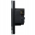 Steckdose Mit Erdungsstift Schwarz + Doppelte USB A+C-Ladesteckdose 20W Set Mit Glasrahmen