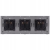 Dreifach-Schuko-Steckdose Gold PVC-Dreifachrahmen Und 3 X Steckdose