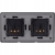 Doppelsteckdose Schwarz Set PCV-Doppelrahmen Und 2 X Steckdose