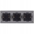 Dreifach-Steckdose Glas Grau Set Dreifachrahmen Und 3 X Doppelsteckdose