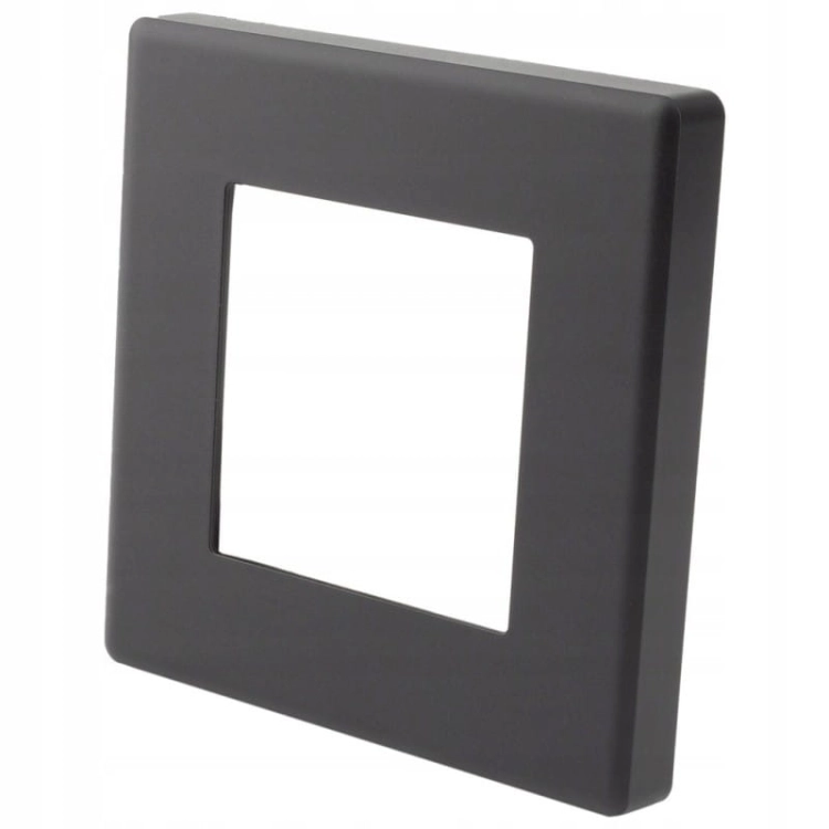 Ausschalter Einzelner Wandschalter Schwarz Set Mit PVC-Rahmen