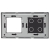 Rahmen Touchpanel Doppelt 4+S Glas Schwarz