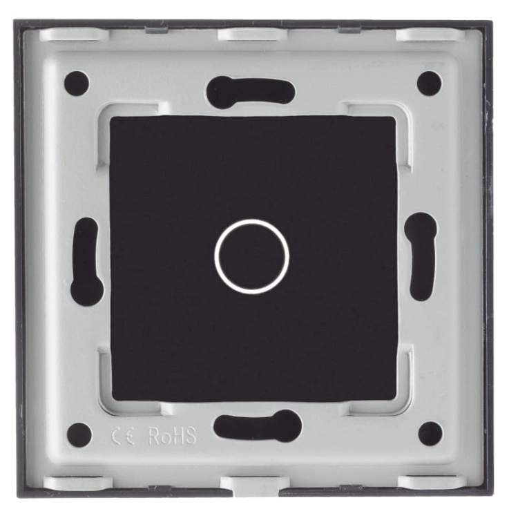 Rahmen Touchpanel Einfach Glas Schwarz Für Modul Eines Einfachen Schalters