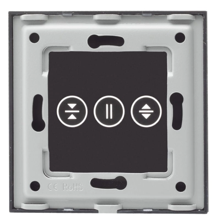 Rahmen Touch-Panel Rollladenschalter Glas Schwarz Für Rollladenschaltermodul