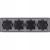 Vierfach-Steckdose Schwarz Set PVC-Vierfachrahmen 4 X Doppelsteckdose