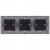 Dreifach-Steckdose Gold Set PCV-Dreifachrahmen Und 3 X Doppelsteckdose