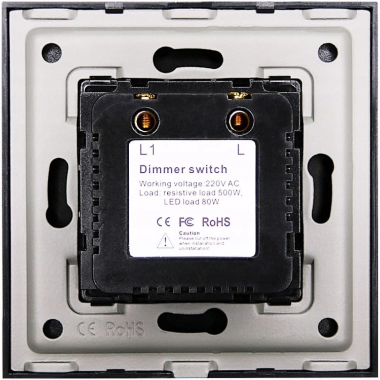 Schalter Dimmer Licht Mechanisch Glas