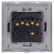 Schalter Dreifach Klassisch Gold Set Mit PVC-Rahmen