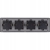 Schuko-Vierfachsteckdose Schwarz PVC-Vierfachrahmen Und 4 X Steckdose