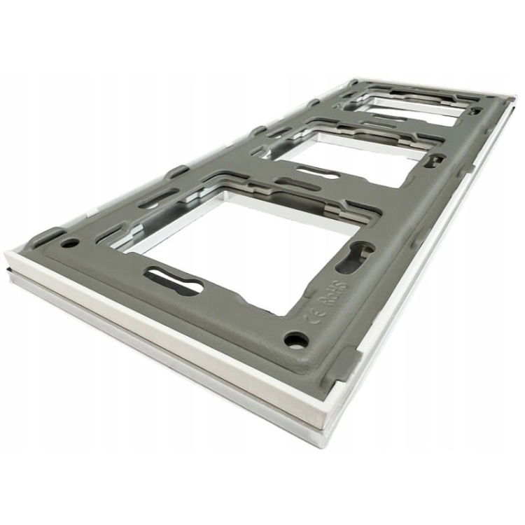 Dreifachrahmen Aluminium Dreifach Silber