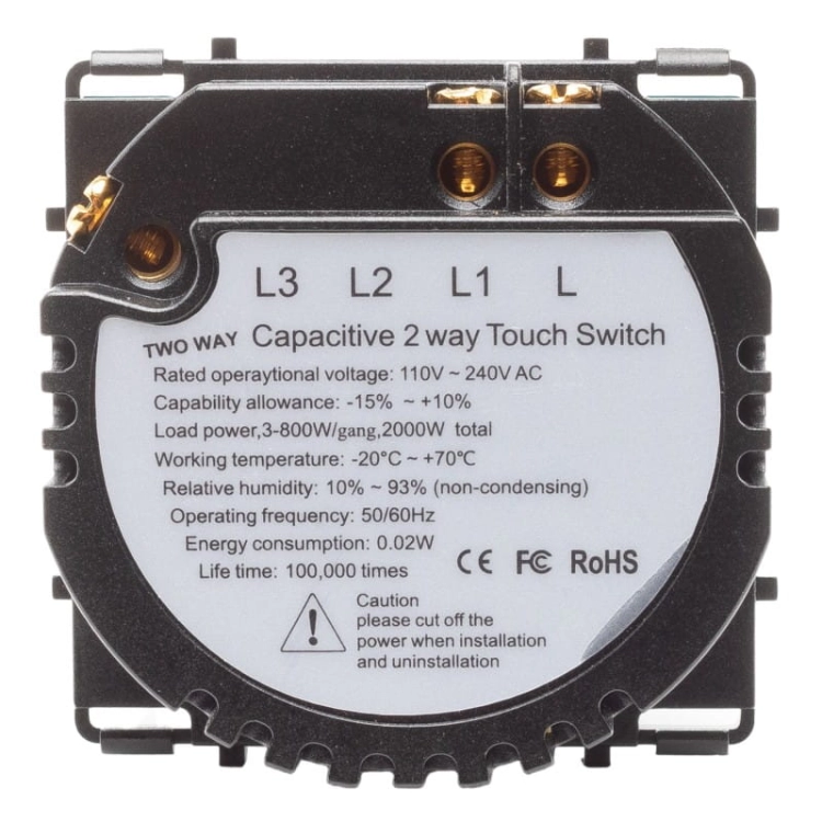 Modul Touch-Wechselschalter Dreifach Für Rahmen