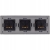 Dreifach-Steckdose Glas Grau Set Dreifachrahmen Und 3 X Einzelsteckdose
