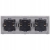 Glas-Steckdose Dreifach Gold Set Rahmen Und 3 X Doppelsteckdose
