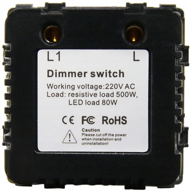 Drehdimmer Für Licht Grau Set Mit PVC-Rahmen