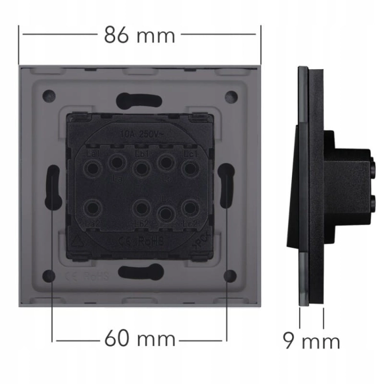 Rollladenschalter Für Jalousien Rollläden Vorhänge Aus Glas