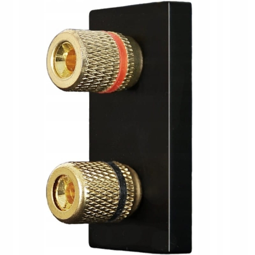 Modul Lautsprecherdose Stereo Schwarz MIUUN