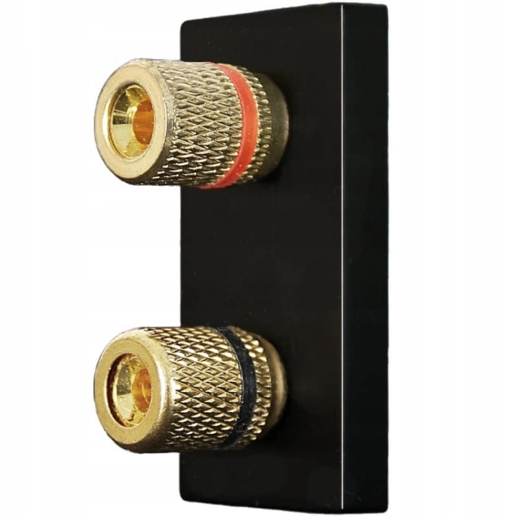 Modul Lautsprecherdose Stereo Schwarz MIUUN