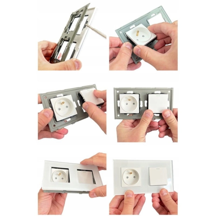 Einfachrahmen Aluminium Silber