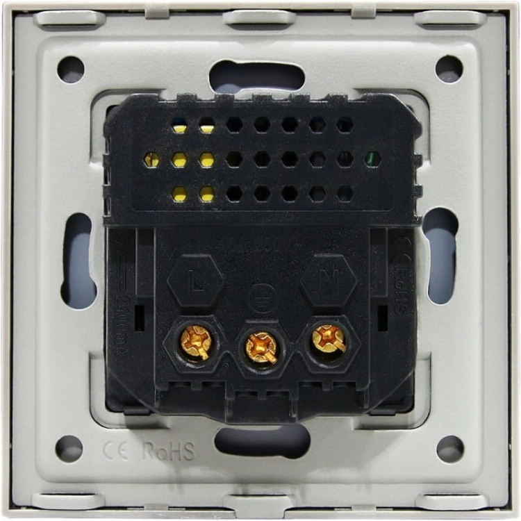 Steckdose Steckdose Glas Grau + Doppel-USB-Ladesteckdose Typ A+A 2.4A