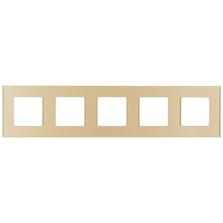 Glasrahmen Fünffach Gold Für Module MIUUN