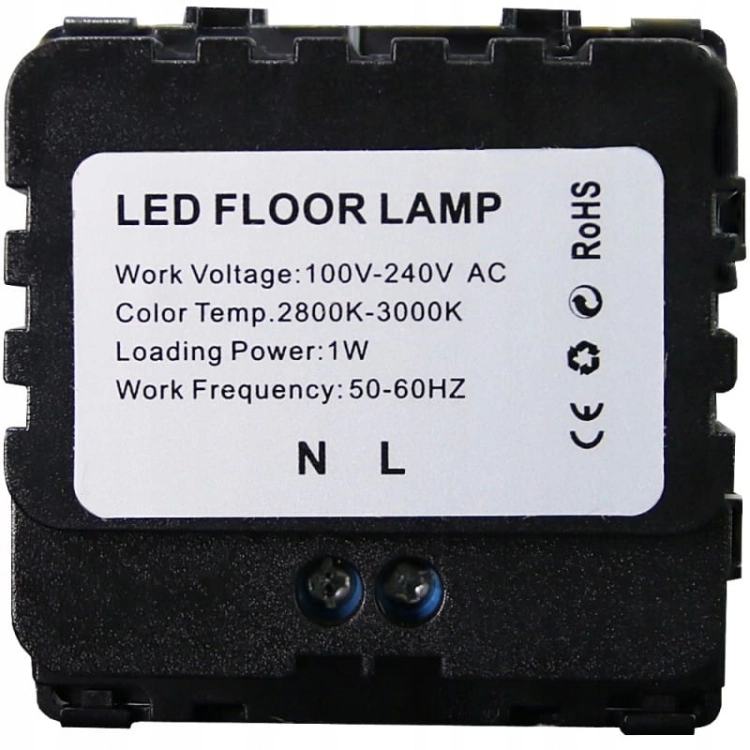 LED-Leuchte Boden Treppe Wand Schwarz Set Mit PVC-Rahmen MIUUN