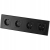Schuko-Vierfachsteckdose Schwarz PVC-Vierfachrahmen Und 4 X Steckdose