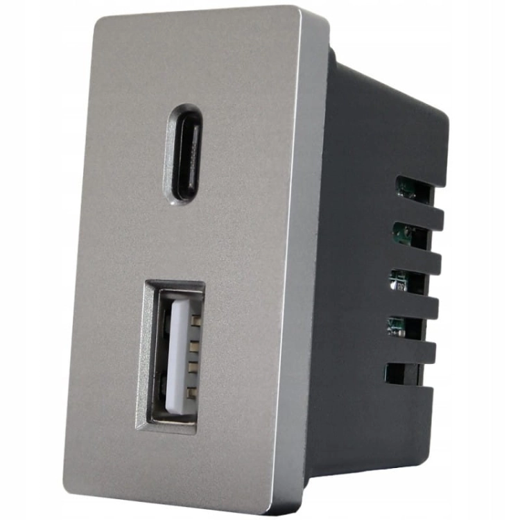Modul Steckdose Schnelle Doppel-USB-Ladesteckdose Typ A+C 20 Wat Für Rahmen MIUUN